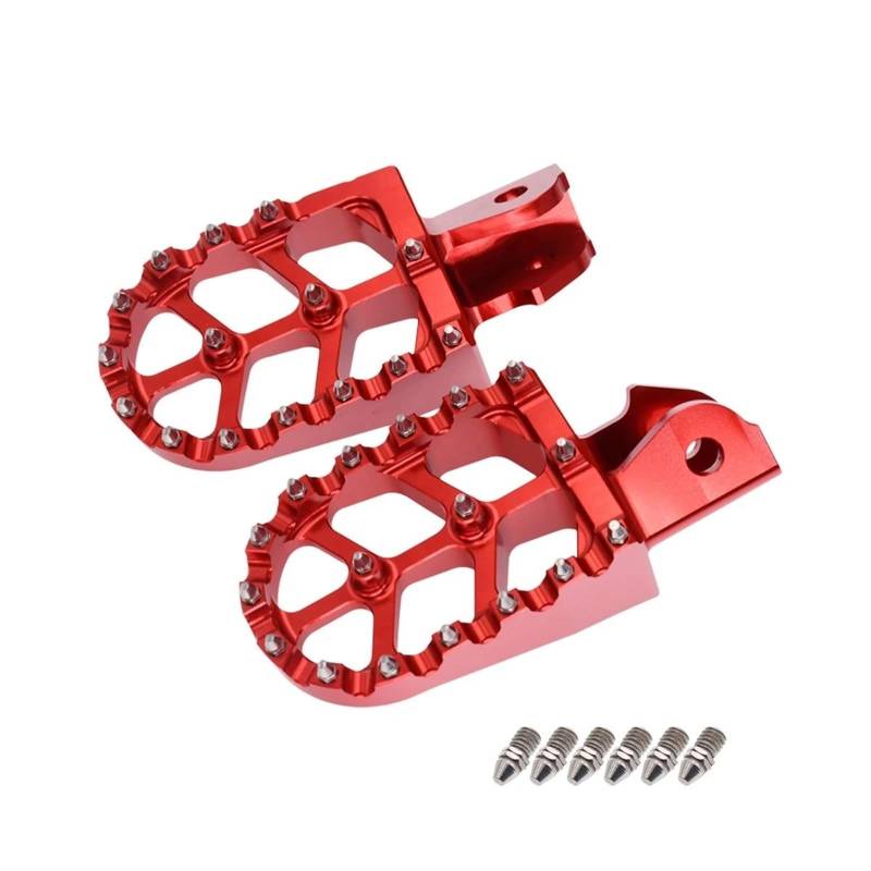 Fußrasten Pedal Aluminium Fußrasten Rest Fußrasten Motorrad Für Talaria Moto Acessorios Für Sur-Ron Surron Licht Bee X/S CNC Verstellbare Fußrasten Motorrad(Red) von ASBVRJF