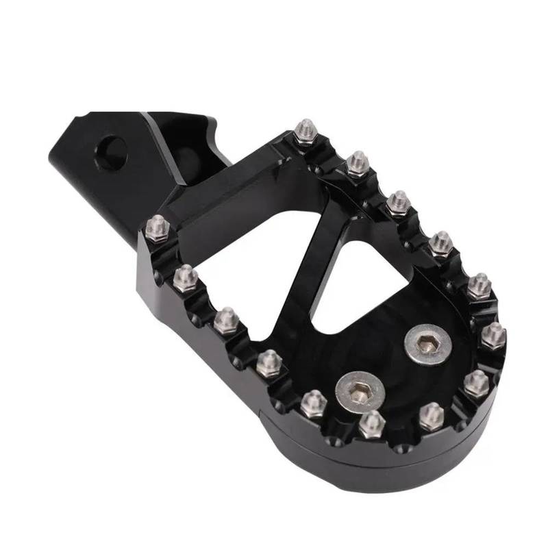 Fußrasten Pedal Für CRF150F CRF230F 2013-2019 Dirt Bike Motorrad Teile POM Fußrasten Fußstützen Fuß Peg Pedal Ruhet Verstellbare Fußrasten Motorrad(Black) von ASBVRJF