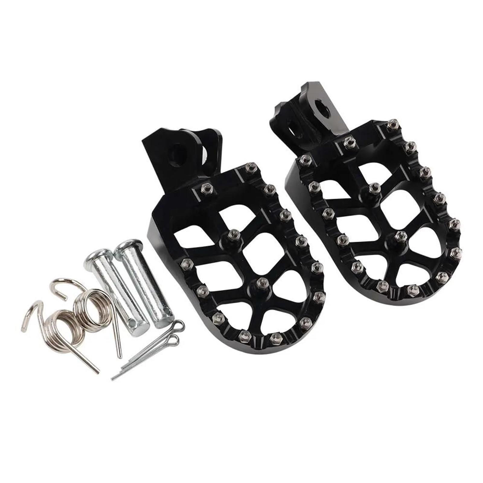 Fußrasten Pedal Für Kawasaki Für KLX150L KLX150BF KLX150 Zubehör Motorrad Fußrasten Fußrasten Fußrasten Stützen Pedal Verstellbare Fußrasten Motorrad(Black) von ASBVRJF