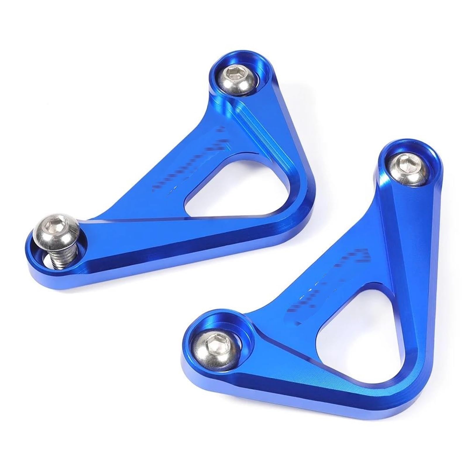 Fußrasten Pedal Motorrad Pedal Racing Haken MT FZ 10 Hinten Fußstütze Passagier Fuß Peg Blindplatte Für MT10 FZ10 2016-2023 MT-10 FZ-10 Verstellbare Fußrasten Motorrad(Blue) von ASBVRJF