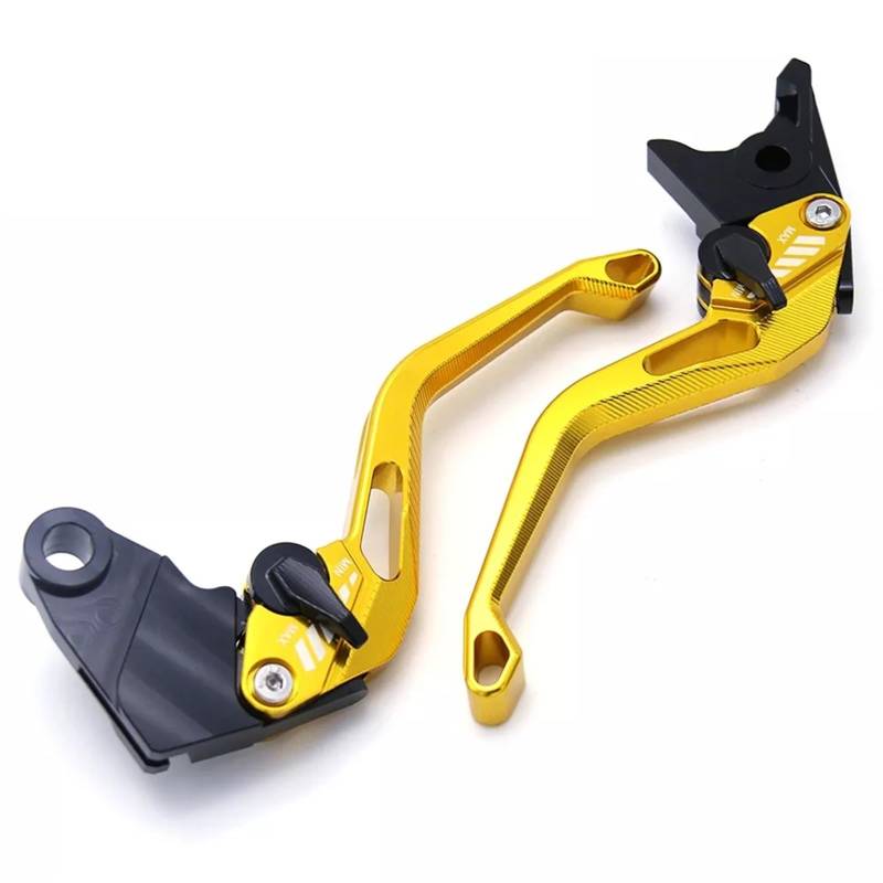 Kupplungsbremshebel Motorradgriff Bremskupplungshebel für Kawasaki für Ninja 650R ER-6F ER-6N Vulcan/S 650 Vulcan650 EN650 VN650 2017–2021 Bremshebel Sitzstange (Gold) von ASBVRJF