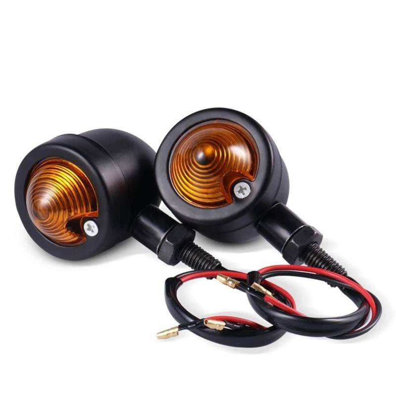 Motorrad Kennzeichenhalter Lampe Moto Zubehör 2 Stücke Universal Motorrad Blinker Bremse Stoplicht Rücklicht Rückleuchten Motorrad Rücklicht Bremslicht Rond(Typ D) von ASBVRJF