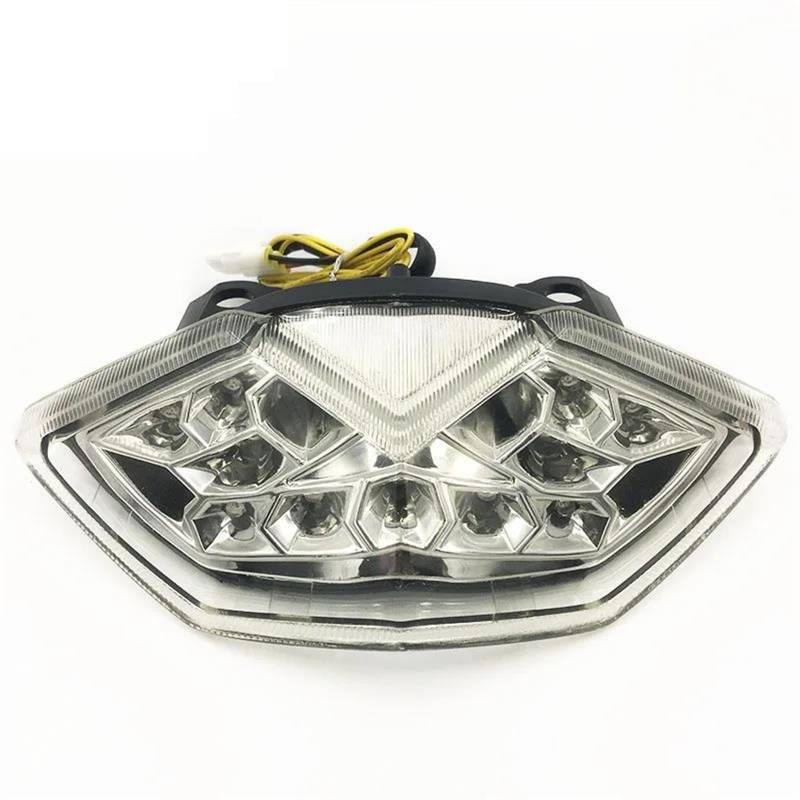 Motorrad Signallampe Motorrad Rücklicht Bremslicht Blinker Für KAWASAKI Für Z1000 10-13 Für Z1000SX NINJA 1000 2011-2017 Motorrad Rücklicht Bremslicht Rond(Clear) von ASBVRJF