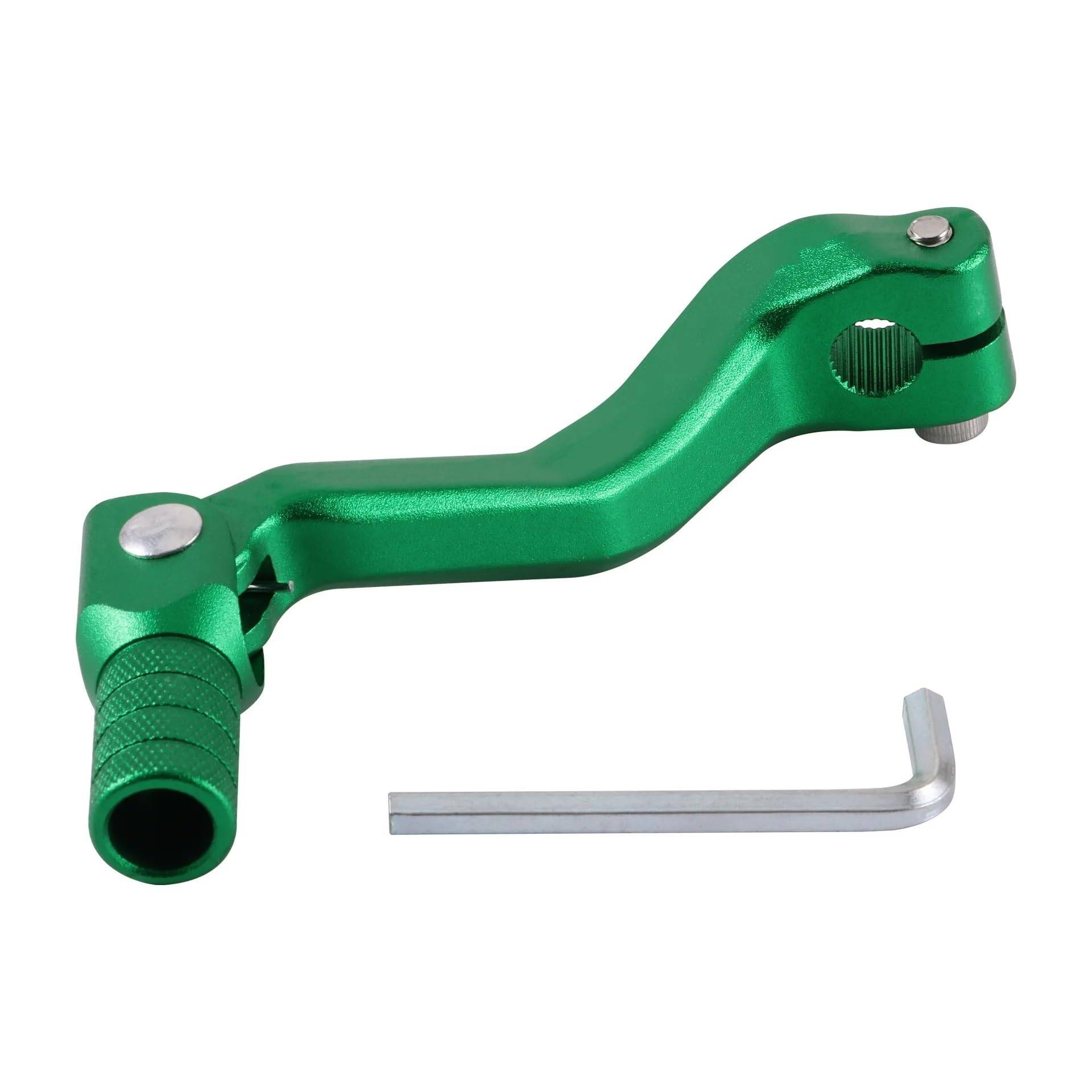 Schalthebelunterstützung Aluminium Klapp Schalthebel Motorrad Modifizierte Schalthebel Für Huayang Xmotos Edle Flugzeug Modell Für CB250 Hebel Halterung Für Schalthebel(Green) von ASBVRJF