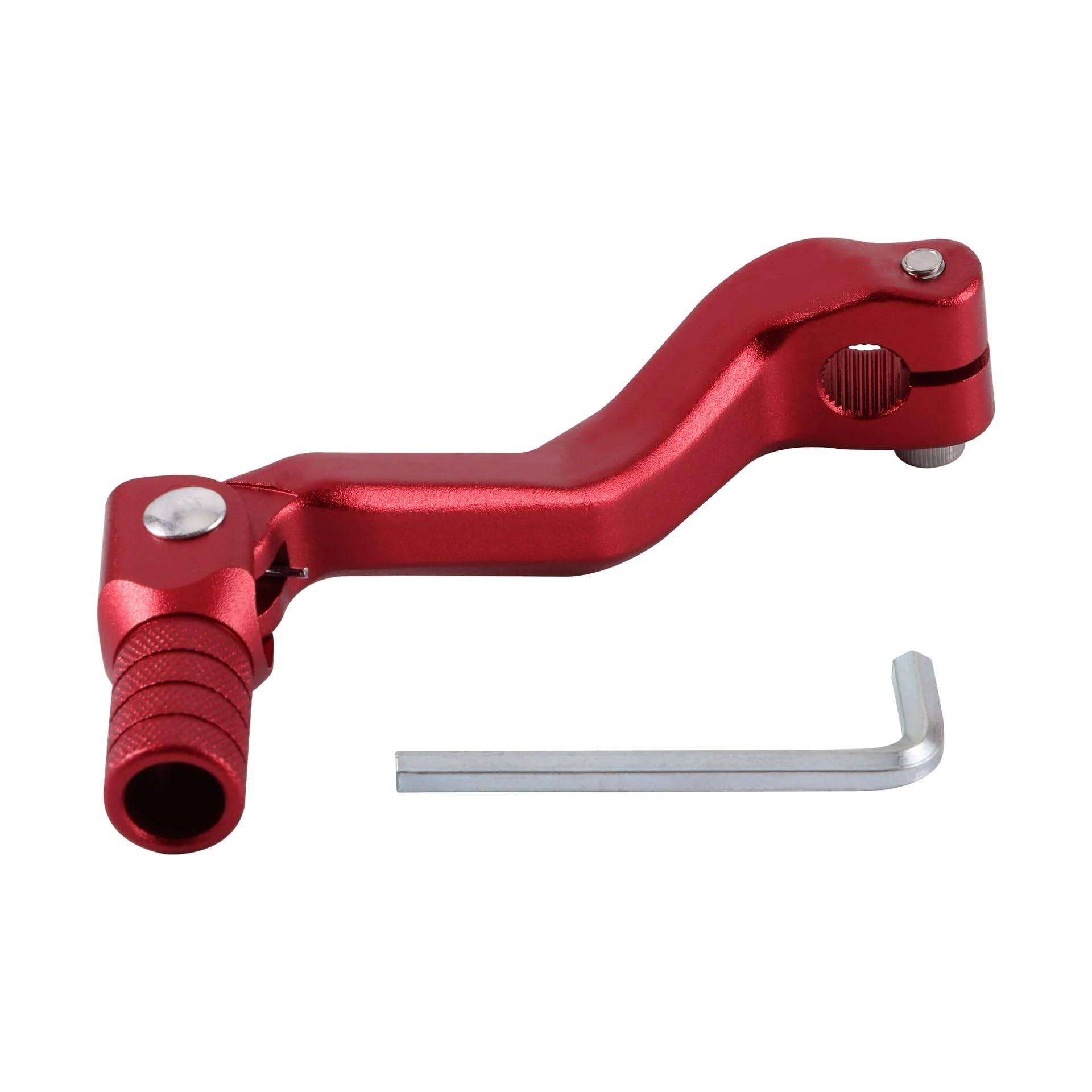 Schalthebelunterstützung Aluminium Klapp Schalthebel Motorrad Modifizierte Schalthebel Für Huayang Xmotos Edle Flugzeug Modell Für CB250 Hebel Halterung Für Schalthebel(Red) von ASBVRJF