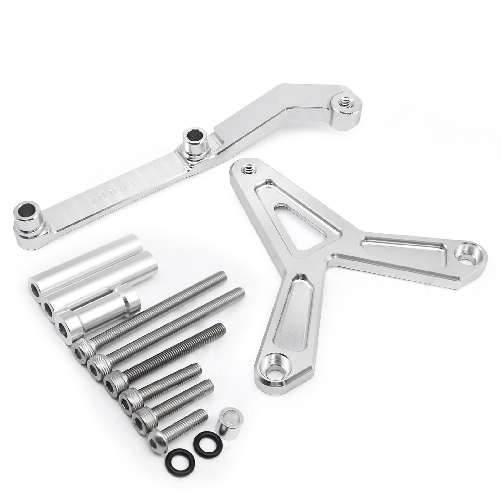 Schalthebelunterstützung CNC Motorrad Lenkung Dämpfer Stabilisator Sicherheit Montage Kit Halterung Für FJ-09 Für MT-09 Tracer 900 GT 2021-2023 Hebel Halterung Für Schalthebel(Silver) von ASBVRJF