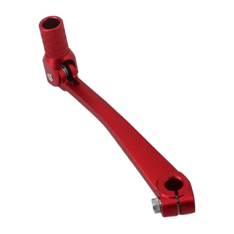 Schalthebelunterstützung Legierung Aluminium Schalthebel Stange Für 50cc 110cc 250cc Dirt Pit AFFE Fahrrad Motorrad ATV Quad Zubehör Teile Hebel Halterung Für Schalthebel(Red) von ASBVRJF