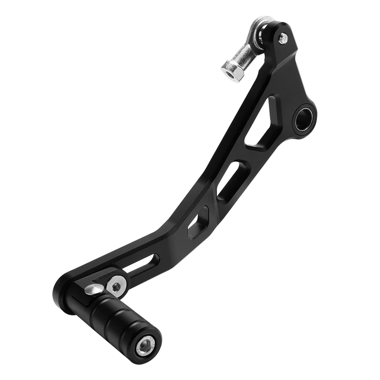 Schalthebelunterstützung Motorrad Aluminium Shifter Schalthebel Pedal Folding Getriebe Shifter Hebel Für Kawasaki Für Z650 Für Z650RS Für NINJA650 2017-2024 Hebel Halterung Für Schalthebel(Black) von ASBVRJF