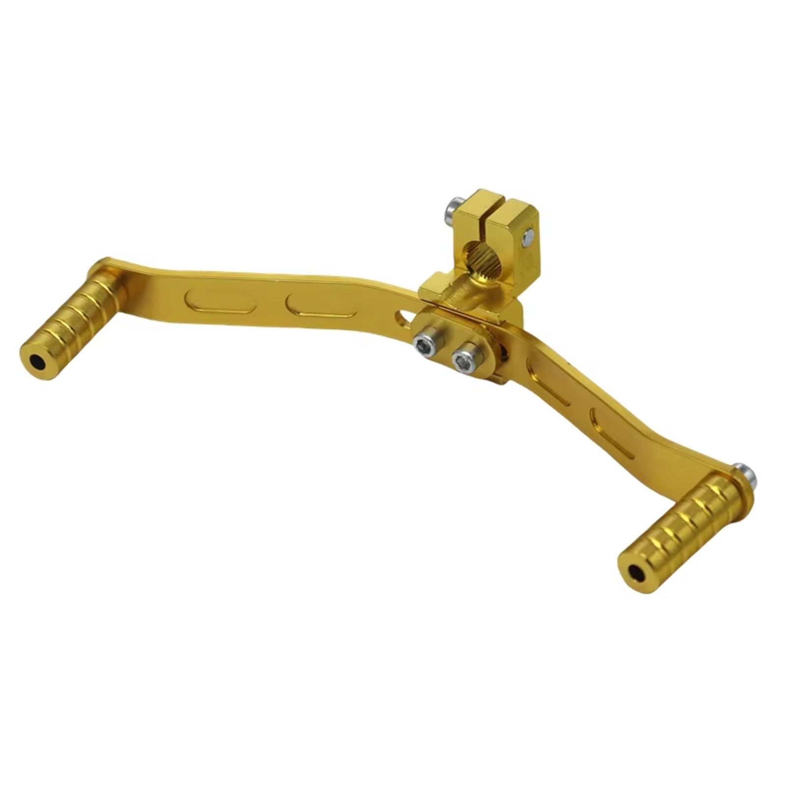 Schalthebelunterstützung Universal Aluminium Motorrad Dual Möglichkeiten Schalthebel Fußstütze Pedal Shifter Motorrad Roller Refit Zubehör Hebel Halterung Für Schalthebel(Gold) von ASBVRJF