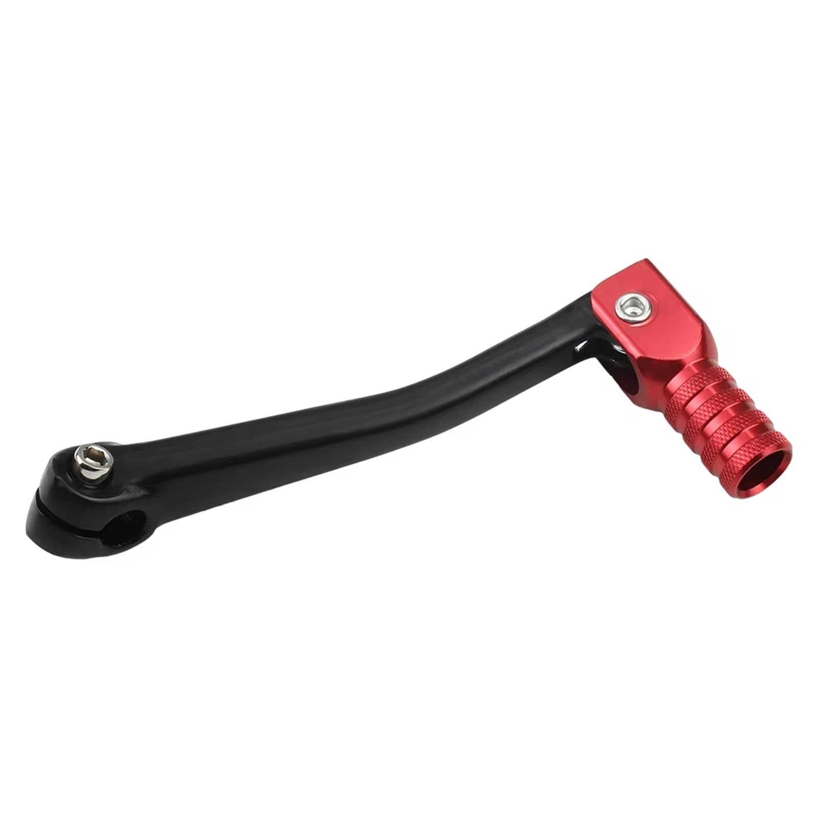 Schalthebelunterstützung Universal Motocross Zubehör Motorrad Hebel Shifter Für CRF50 140mm 50cc CNC Aluminium Klapp Shift Bein Enduro Teile Hebel Halterung Für Schalthebel(Black Red) von ASBVRJF