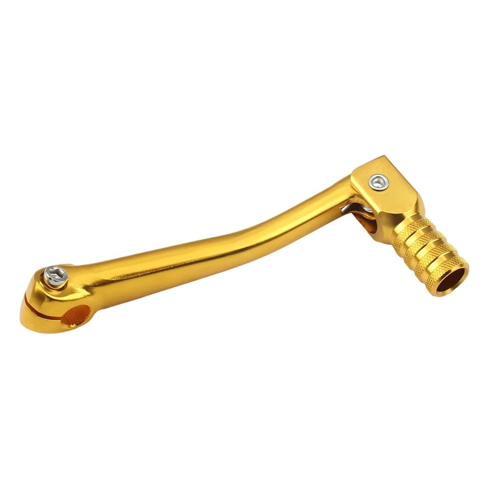 Schalthebelunterstützung Universal Motocross Zubehör Motorrad Hebel Shifter Für CRF50 140mm 50cc CNC Aluminium Klapp Shift Bein Enduro Teile Hebel Halterung Für Schalthebel(Gold) von ASBVRJF