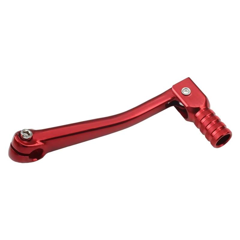 Schalthebelunterstützung Universal Motocross Zubehör Motorrad Hebel Shifter Für CRF50 140mm 50cc CNC Aluminium Klapp Shift Bein Enduro Teile Hebel Halterung Für Schalthebel(Red) von ASBVRJF