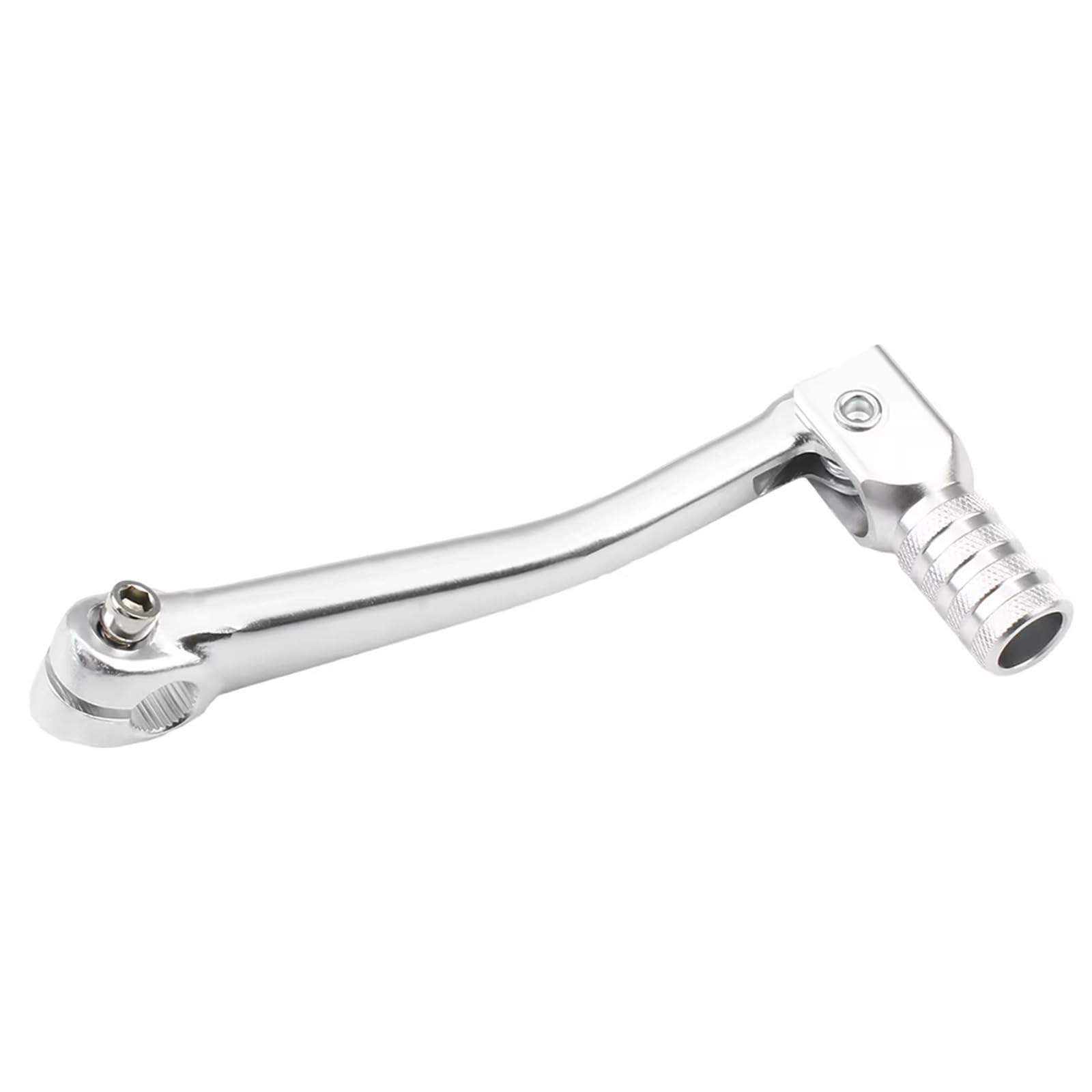 Schalthebelunterstützung Universal Motocross Zubehör Motorrad Hebel Shifter Für CRF50 140mm 50cc CNC Aluminium Klapp Shift Bein Enduro Teile Hebel Halterung Für Schalthebel(Silver) von ASBVRJF