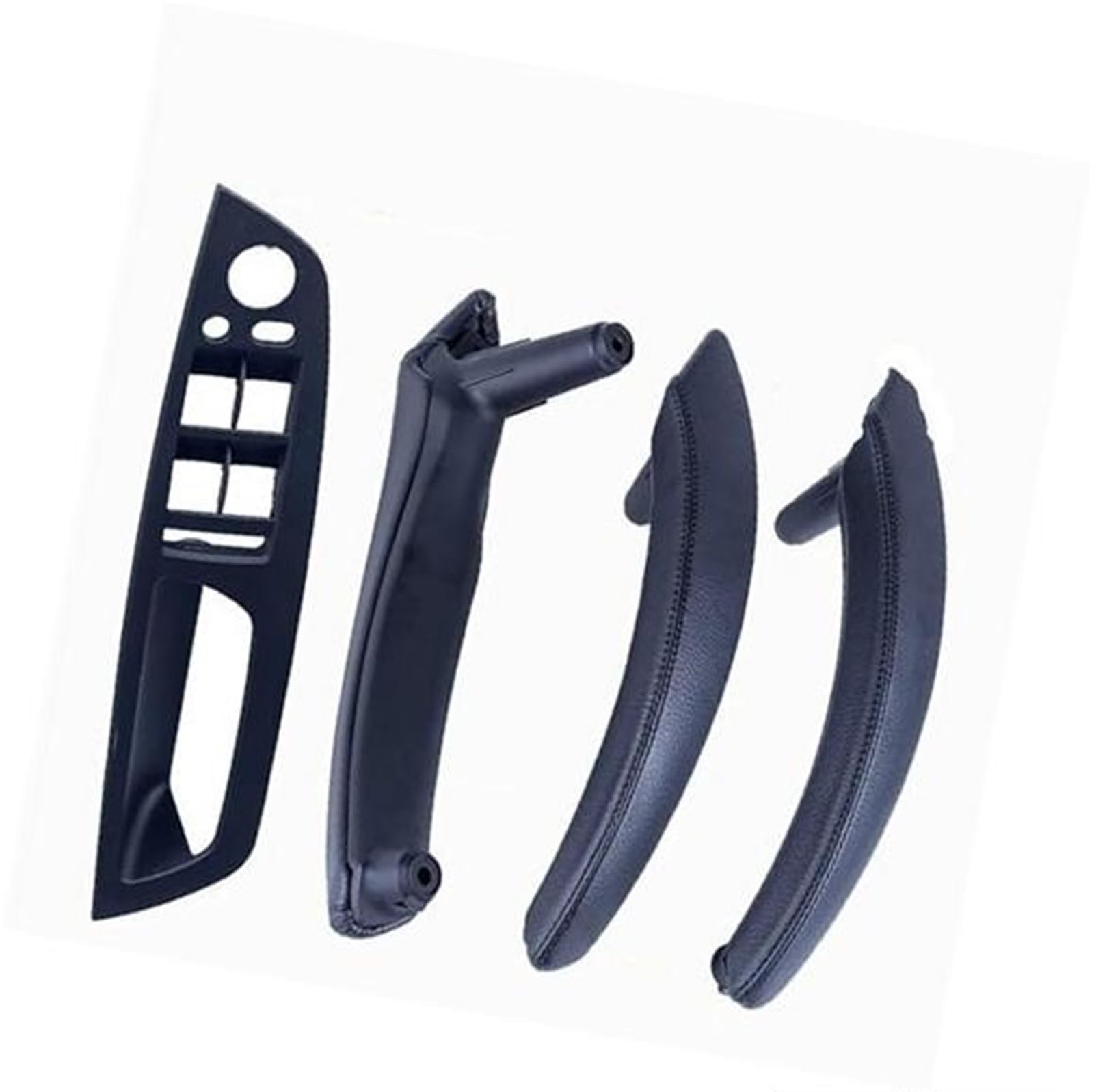 4PCS Set LHD RHD Carbon Fiber Texture Auto Links Rechts Innen Innen Tür Pull Griff Trim Abdeckung, for, E70 E71 X5 X6 Innentürgriffgriff(LHD-Black-Hige) von ASDGH