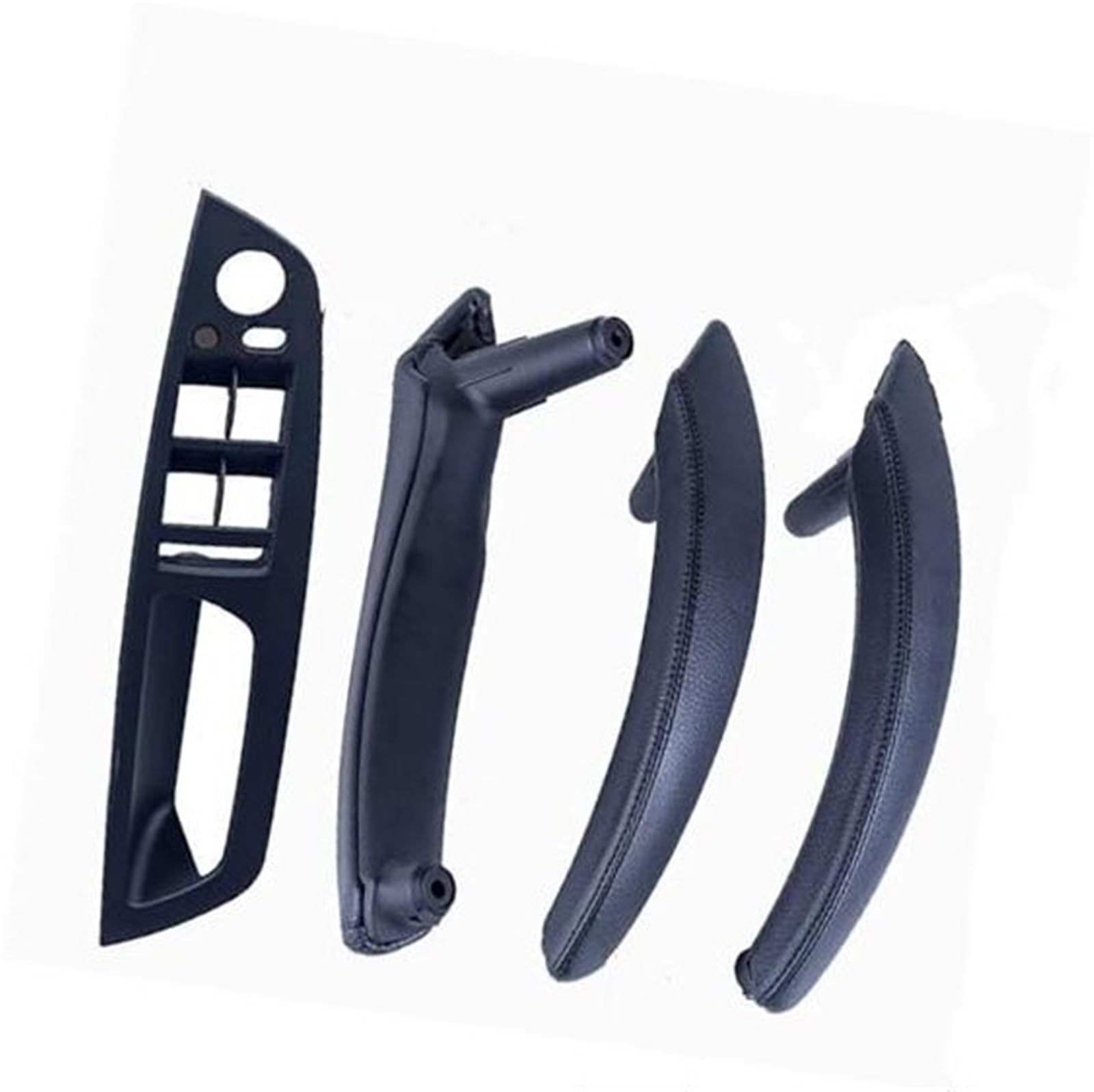 4PCS Set LHD RHD Carbon Fiber Texture Auto Links Rechts Innen Innen Tür Pull Griff Trim Abdeckung, for, E70 E71 X5 X6 Innentürgriffgriff(LHD-Black-Standard) von ASDGH