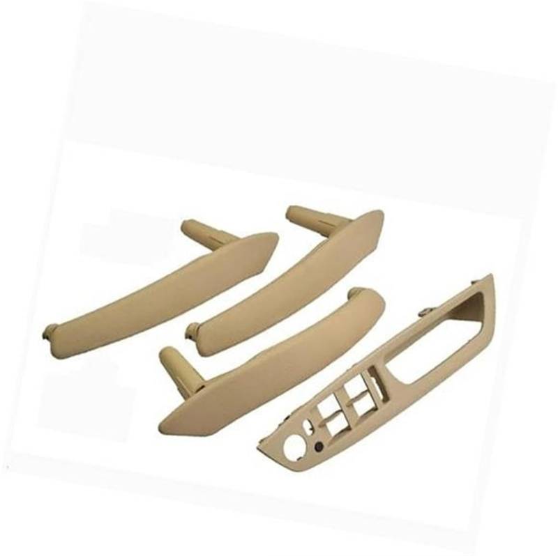 4PCS Set LHD RHD Carbon Fiber Texture Auto Links Rechts Innen Innen Tür Pull Griff Trim Abdeckung, for, E70 E71 X5 X6 Innentürgriffgriff(RHD-Beige-Standard) von ASDGH