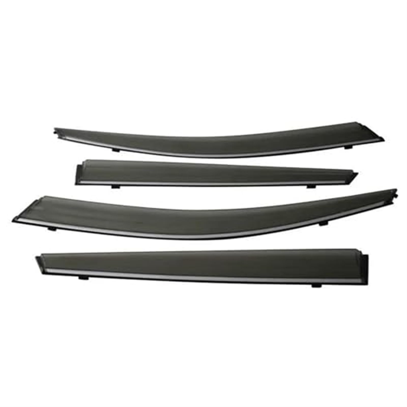 A1 for Fließheck 2012-2015 2016 2017 2018 Fenster Visor Vent Markise Regen Guard Shelter Auto Fenster Windabweiser Windabweiser-Set(Black Chrome Strip) von ASDGH