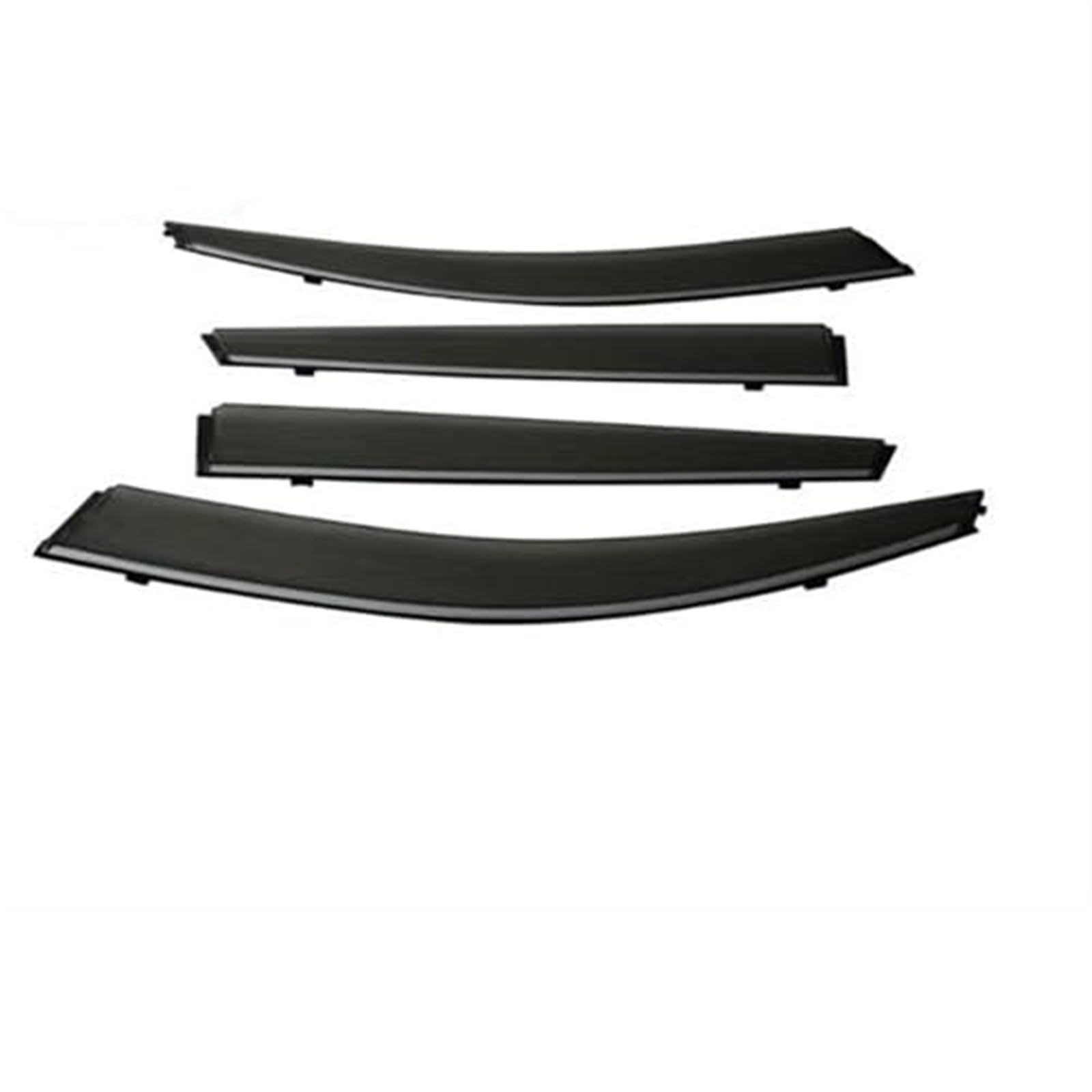 A1 for Fließheck 2012-2015 2016 2017 2018 Fenster Visor Vent Markise Regen Guard Shelter Auto Fenster Windabweiser Windabweiser-Set(Black Chrome Strip-Carbon) von ASDGH