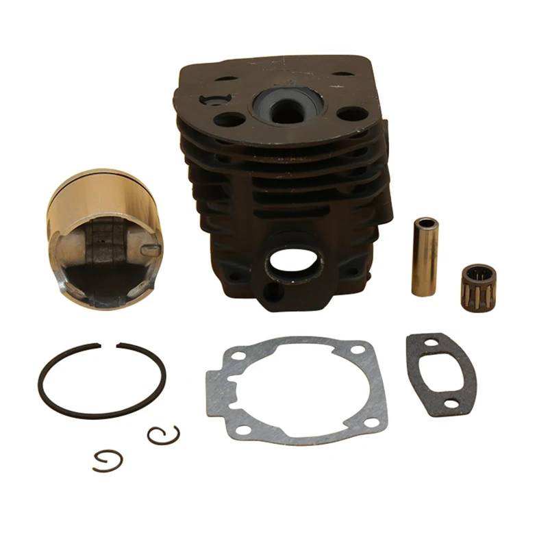 ASDGH 45 mm Zylinderkopf-Kolbenlager-Ansaugkrümmer-Dichtungssatz for Husqvarna 55 51 50 Kettensägenmotor-Motorteile Nikasil-Platte Zylinder-Kolben-Dichtungssatz von ASDGH