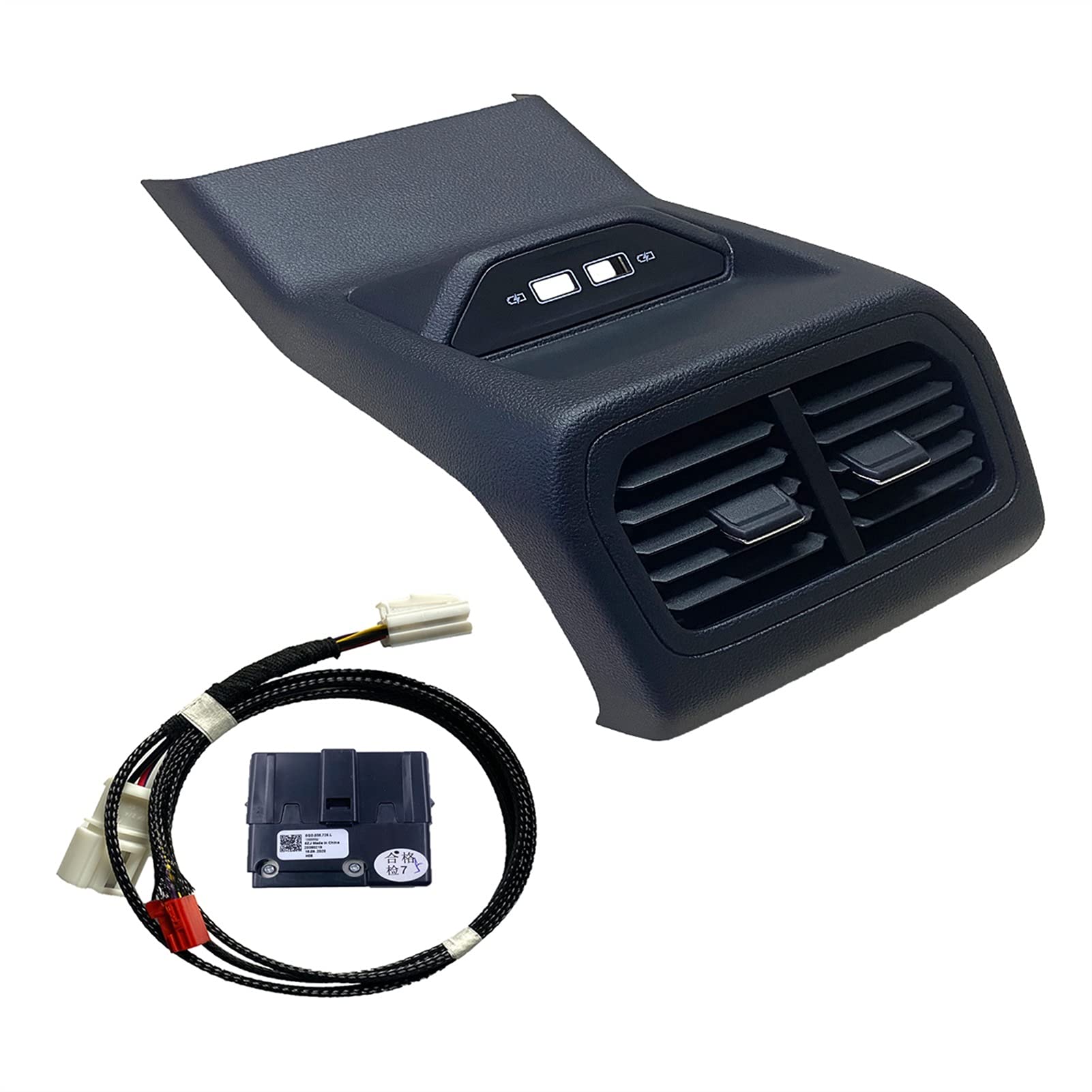 ASDGH AC-Auslassöffnung der hinteren Armlehne mit doppelter USB-Ladeschnittstelle, for VW, for Bora MQB 2019 2020 2021 19G864298E 19G 864 298 E Lüftungsgitter am Armaturenbrett von ASDGH