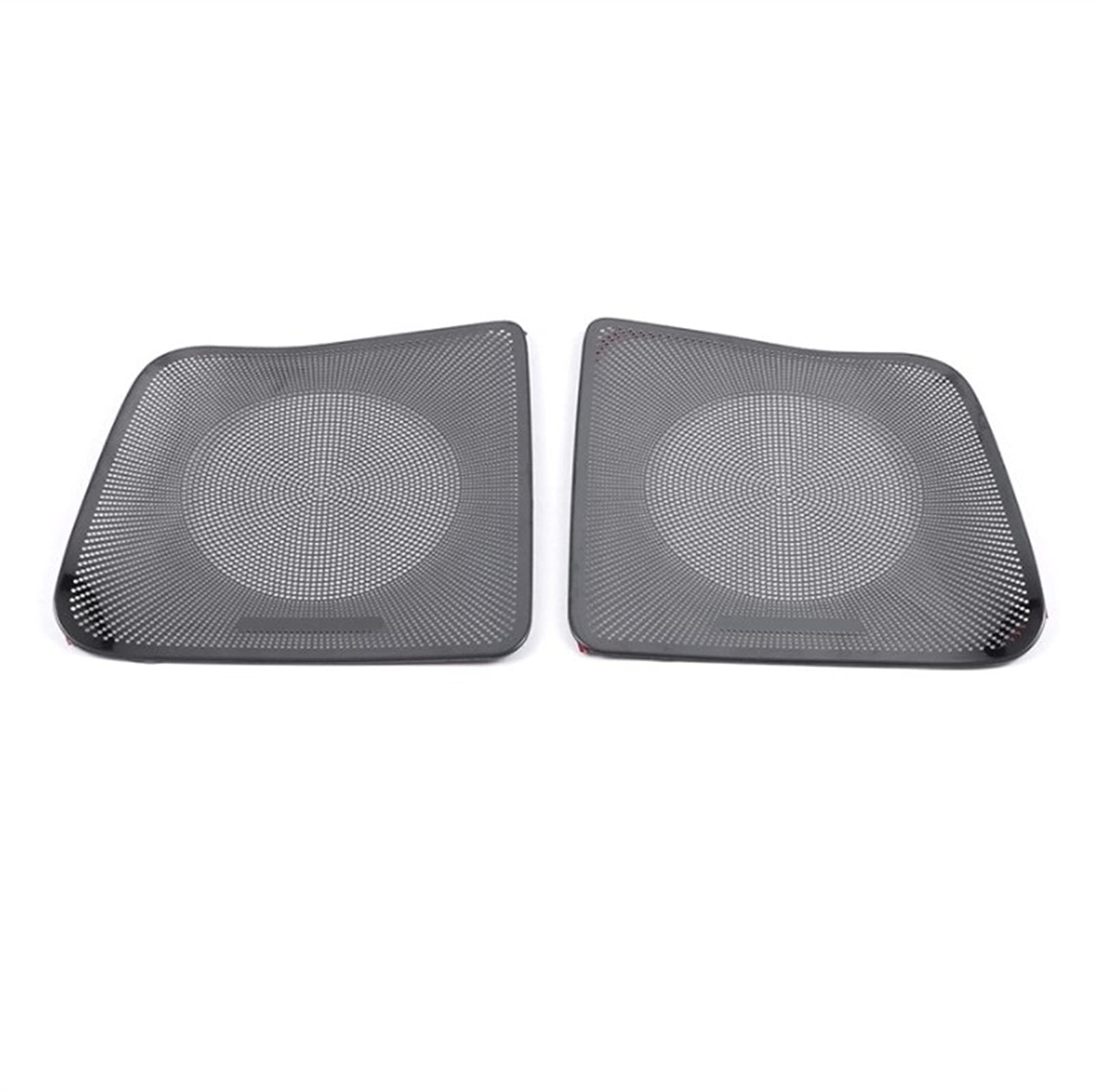 ASDGH Autolautsprecherabdeckung Edelstahl Türlautsprecher Sound Pad Zierrahmen Aufkleber Innenzubehör, for Toyota, Alphard AH30 2016-2020 Verkleidung der Lautsprecherabdeckung(Black With Logo C 1) von ASDGH