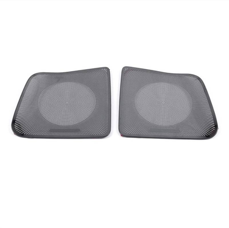 ASDGH Autolautsprecherabdeckung Edelstahl Türlautsprecher Sound Pad Zierrahmen Aufkleber Innenzubehör, for Toyota, Alphard AH30 2016-2020 Verkleidung der Lautsprecherabdeckung(Black With Logo C 1) von ASDGH