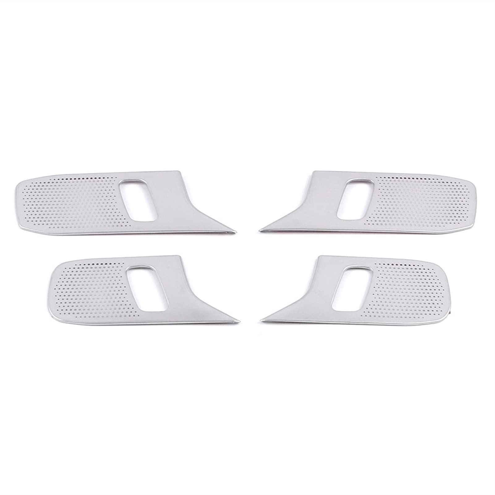 ASDGH Autolautsprecherabdeckung Edelstahltürlautsprecher-Soundpad Zierrahmenaufkleber Innenzubehör, for Ford, for Explorer, U625 2020-2021 Verkleidung der Lautsprecherabdeckung(Matte Silver) von ASDGH