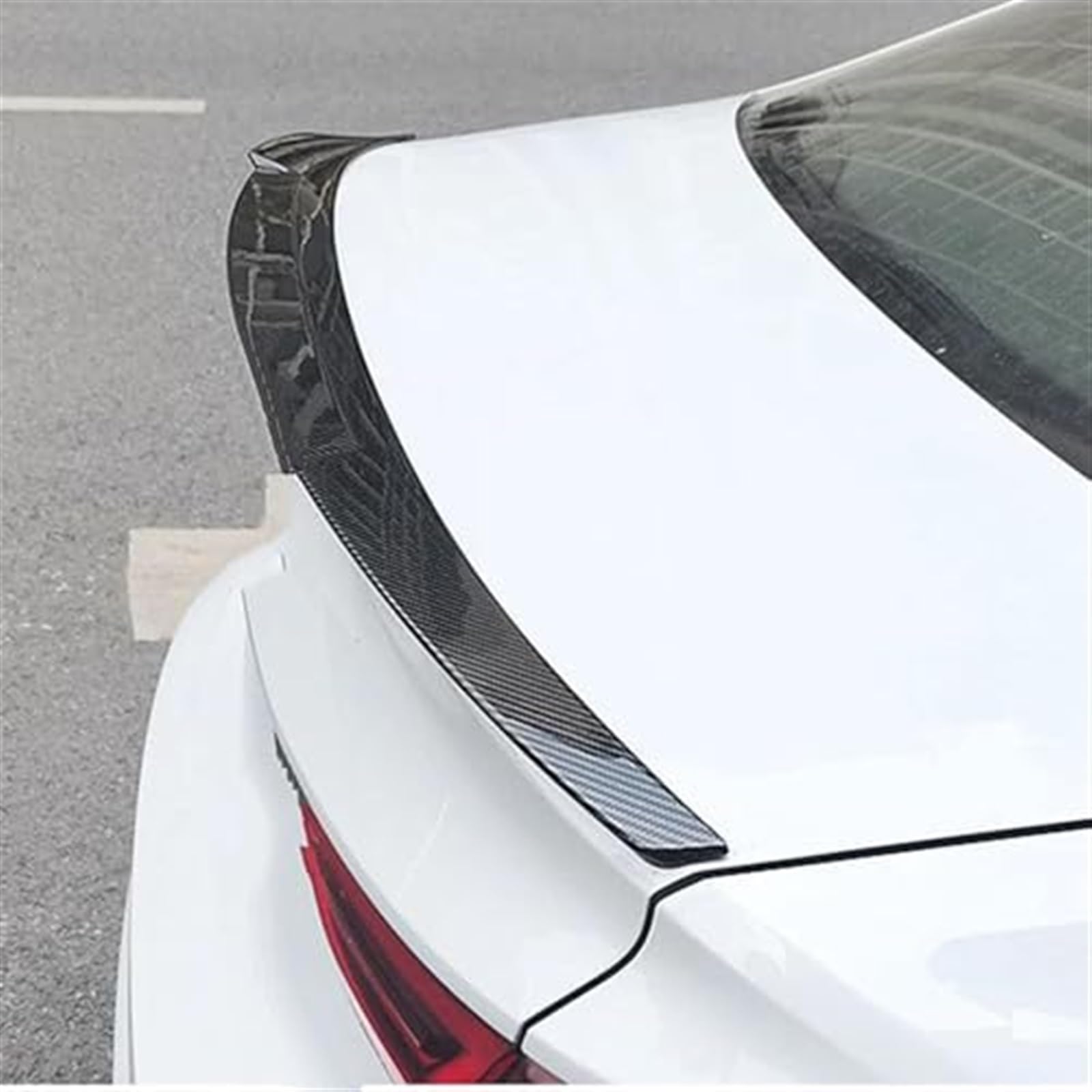 ASDGH Autospoiler, for, A3, for, S3 RS3 8Y Limousine M4 Style 2021-2023 Heckdachflügel Body Kit Verkleidung Auto Heckspoiler Kofferraumlippe Heckflosse Universeller Heckspoiler(M4 Carbon Look) von ASDGH