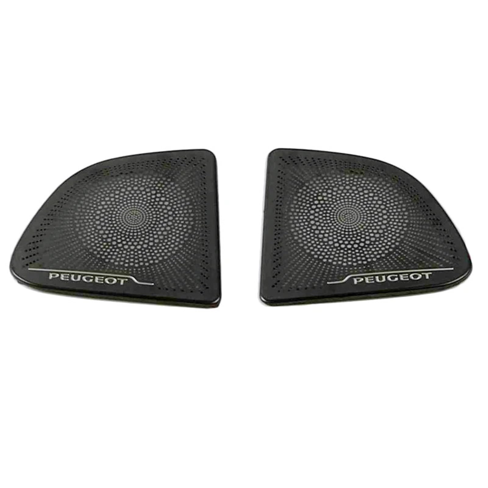 ASDGH For Peugeot, 2008 2020 2021 2022 Autozubehör Frontsäule Dachhupe Haube Lautsprecherabdeckung Sound Dekorrahmen Pailletten Verkleidung der Lautsprecherabdeckung(Black-01) von ASDGH