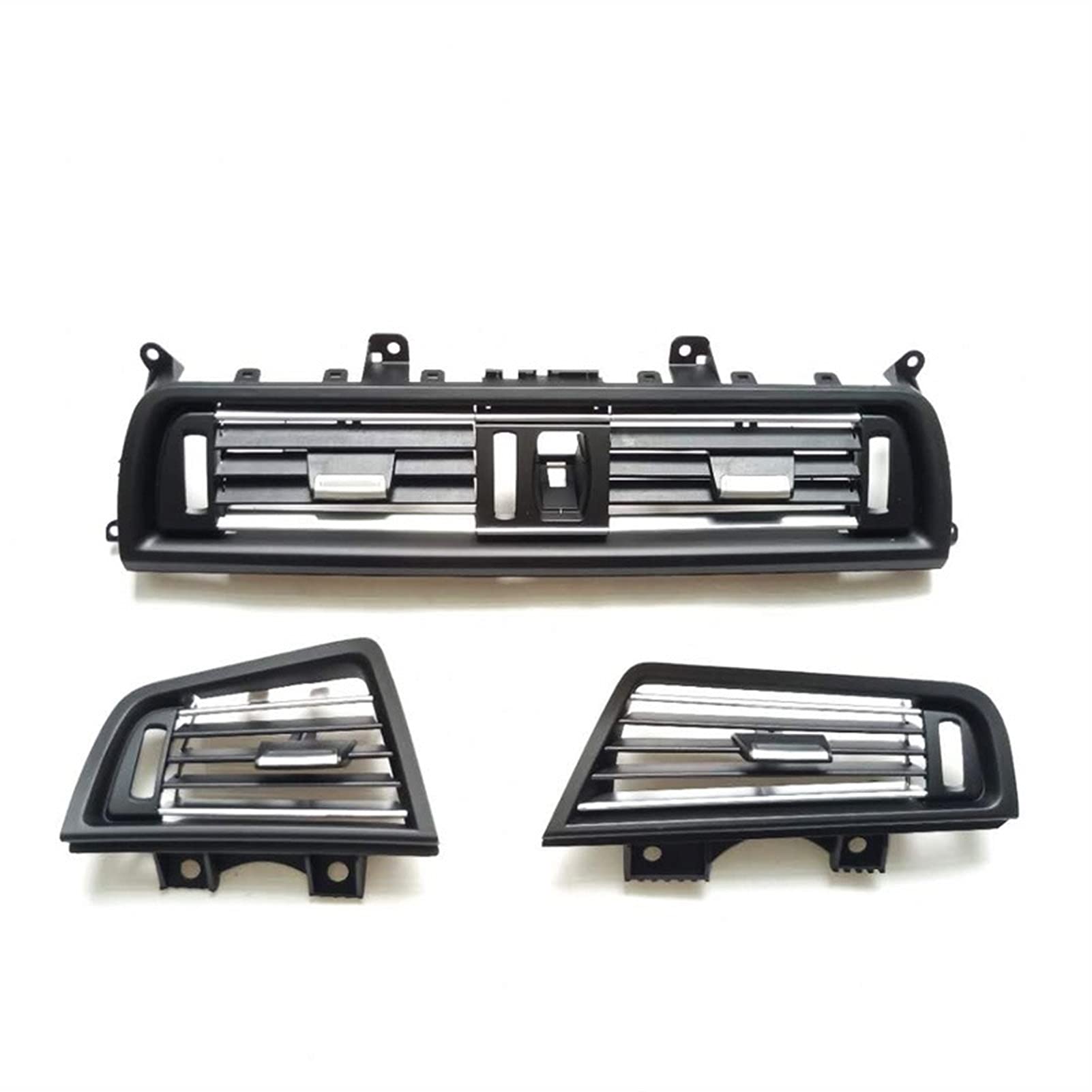 ASDGH LHD RHD Rechtes Lenkrad for Autos, verchromte Lüftungsgitter-Abdeckung, for, 5er F10 F11 520 525 528 530 535 Lüftungsgitter am Armaturenbrett(LHD 3PCS Set) von ASDGH