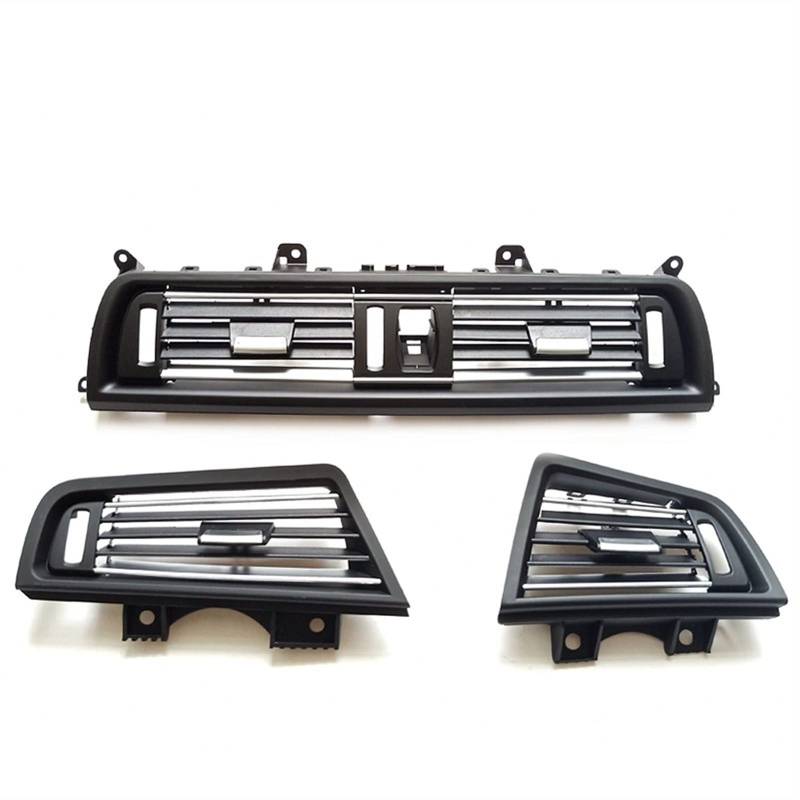 ASDGH LHD RHD Rechtes Lenkrad for Autos, verchromte Lüftungsgitter-Abdeckung, for, 5er F10 F11 520 525 528 530 535 Lüftungsgitter am Armaturenbrett(RHD 3PCS Set) von ASDGH