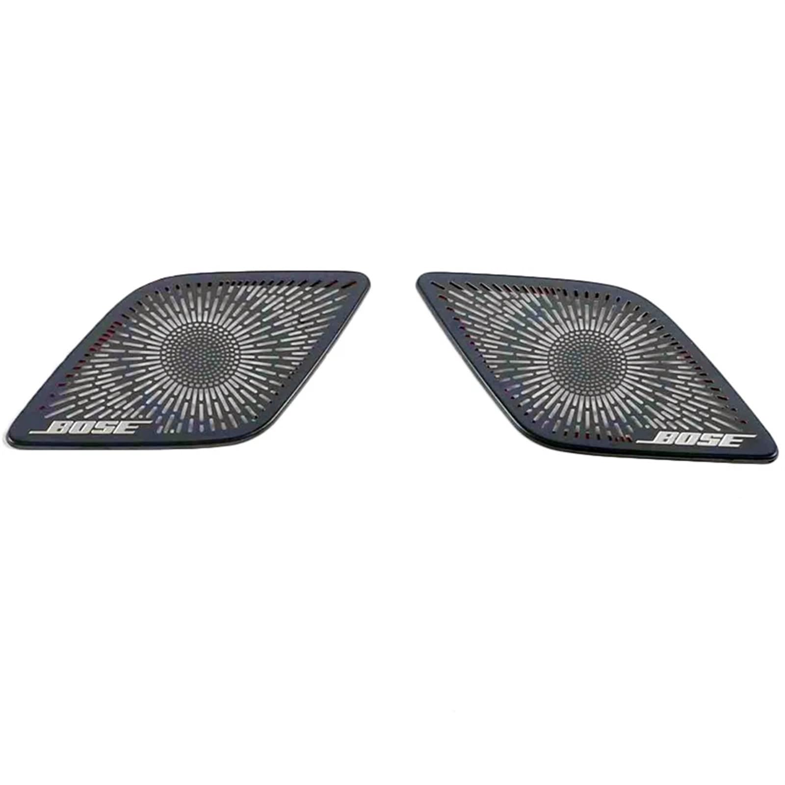 ASDGH MG6, for MG, 6 2020 2021 Car Audio Lautsprecherabdeckung Verkleidung Tür Lautsprecherabdeckung Verkleidung Autozubehör Innenausstattung Car Styling Verkleidung der Lautsprecherabdeckung(Black Lo von ASDGH