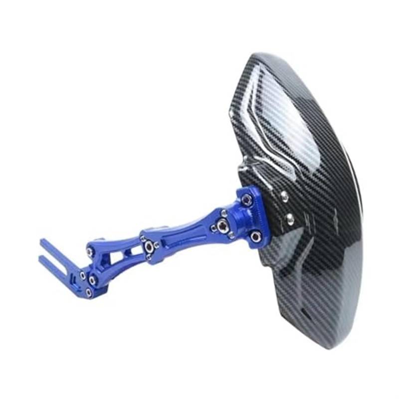 ASDGH Motorrad-Kotflügel, Motorrad-Aluminium-Heckkotflügel, Carbonfaser-Druck, ABS-Kotflügel for Z250 for ER 6F, Frontkotflügel Rennrad-Schutzbleche(Blue) von ASDGH