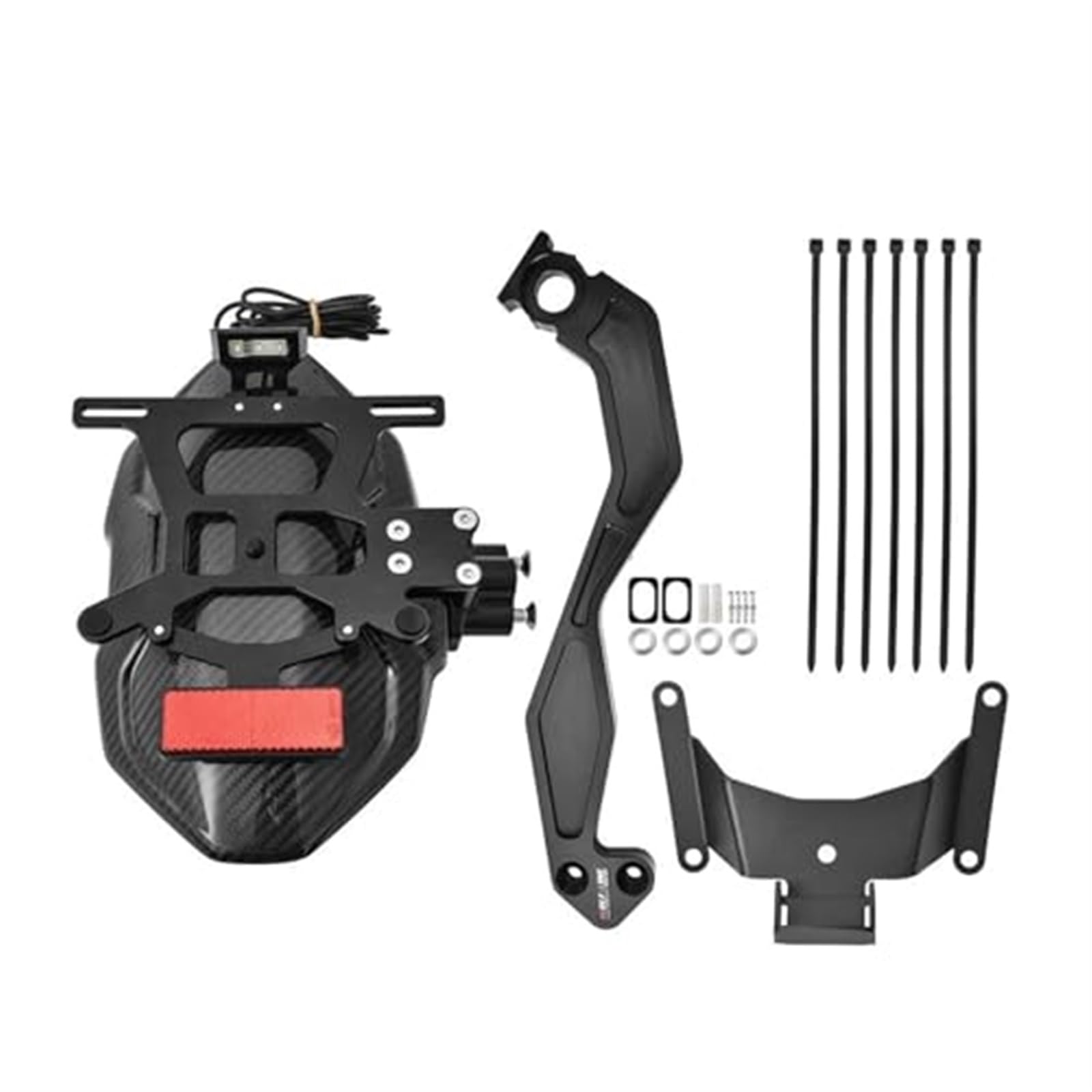 ASDGH Motorrad-Kotflügel for CB650R 2019 2020 for CB650R Hinterrad-Kotflügel Hugger Kotflügelabdeckung Spritzschutz Motorrad Real Carbon Fiber Frontkotflügel Rennrad-Schutzbleche von ASDGH