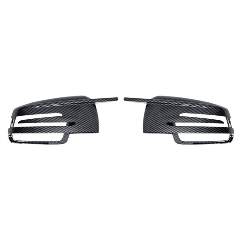 ASDGH Rear View Mirror Covers, for Mercedes-Benz, W204 E W212 W176 W246 CLS C218 GLA X156 ABS Carbon Fiber Gloss Black Außenspiegelabdeckungen(1 pair carbon fiber) von ASDGH