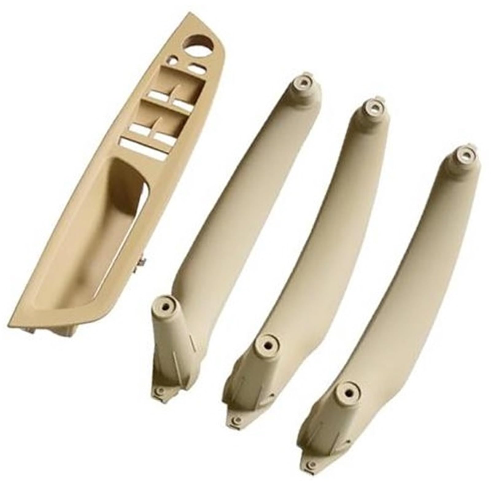 Auto Grau Beige Schwarz Armlehne Auto Links Rechts Innentürgriff Innenverkleidung Pull Trim Abdeckung, for, E70 E71 X5 X6 51416969405 Innentürgriffgriff(Beige-4pcs) von ASDGH