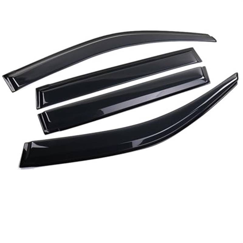 Autofenster-Visier, for SX4 S-Cross, MK3 2022~2024 2023 Markisen-Unterstände Sonnenabweiser Regen-Augenbrauen-Schutzabdeckung Zubehör Windabweiser-Set(Black) von ASDGH