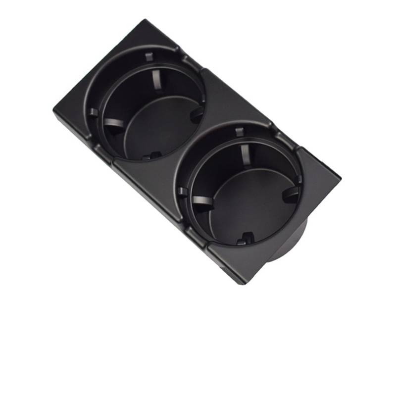 Doppelloch-Auto-Styling-Aufbewahrungsbox for die vordere Mittelkonsole, Münz- und Getränkehalter, for, E46-Serie 1999–2006, 51168217953 Auto-Getränkehalter(Black Cup Holder) von ASDGH