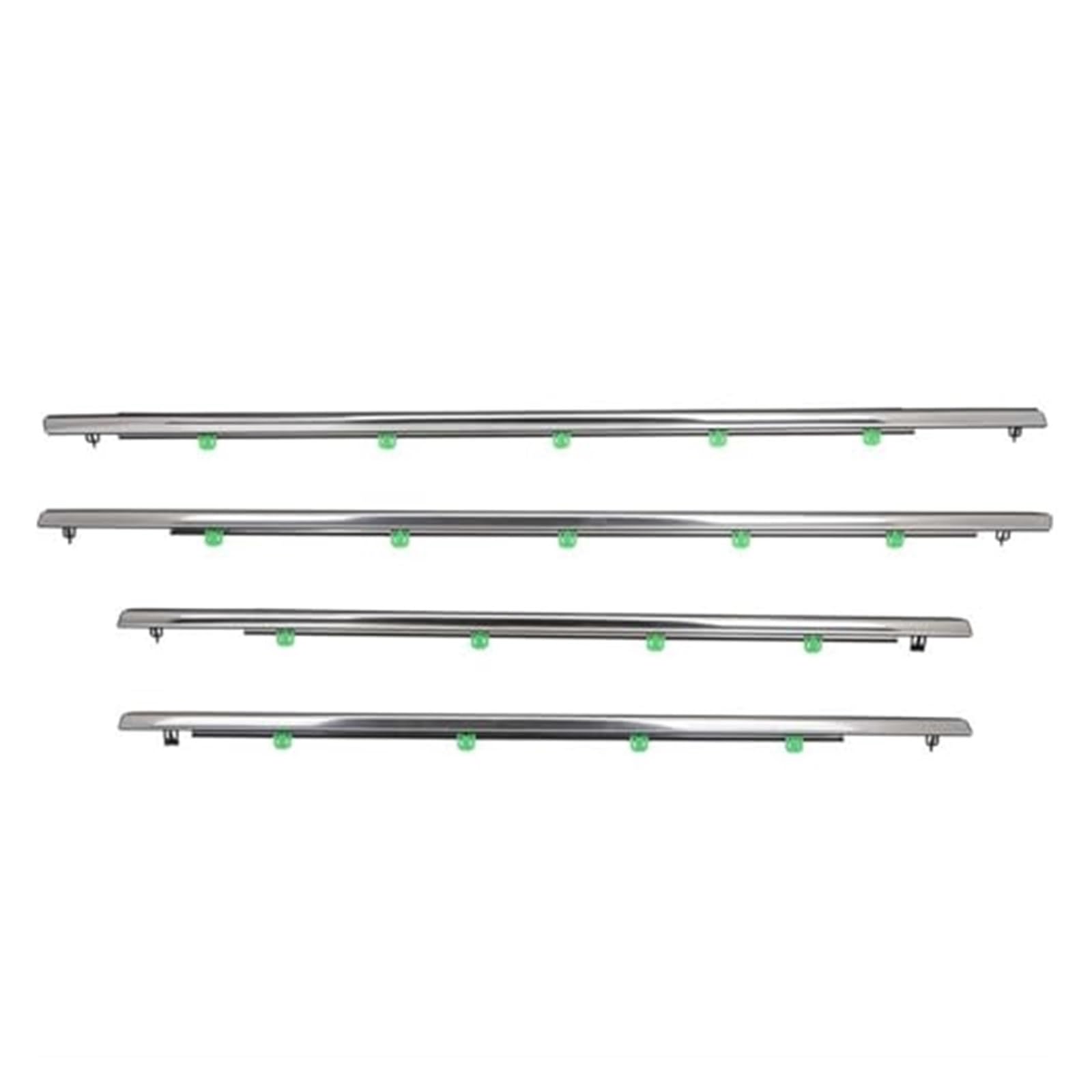 Fenster-Tür-Dichtungen, 4 Stück, Autofenster, Glas, versiegelter Streifen, Seite, äußeres Fenster, Wheatherstrip-Dichtung, Tür-Formteil, Ziergürtel for CRV 2007 2008 2009 2010 2011 Dichtungsleisten-Zi von ASDGH