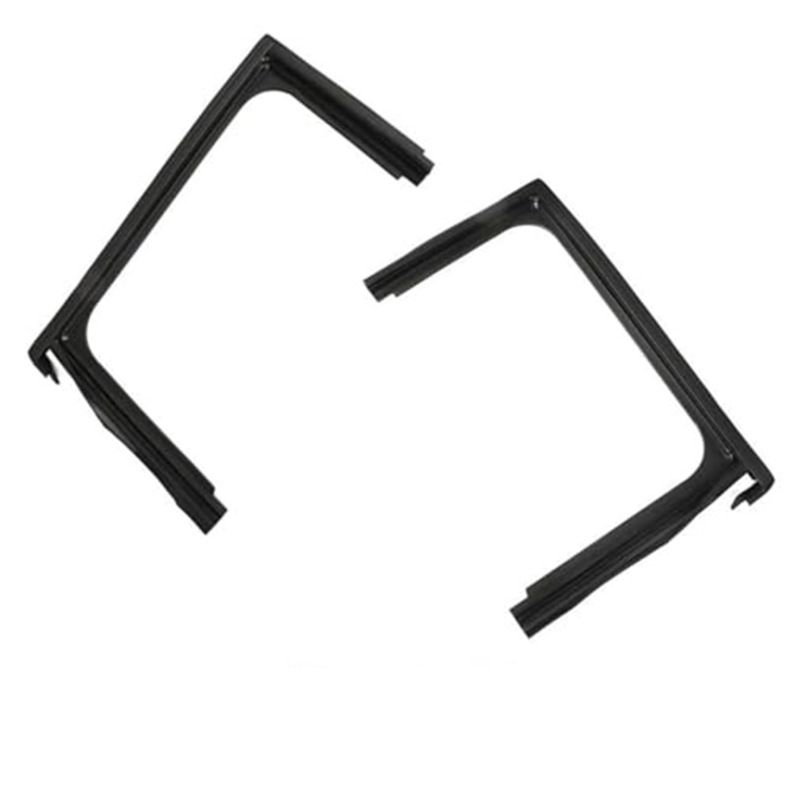 Fenstertürdichtungen, for Peugeot, 2008, Autofenster, oberer Gummistreifen, Dichtung, Türglas, Heber, Führungsnut, Schlammmulde, Dichtung Dichtungsleisten-Zierleiste(BLACK Rear set) von ASDGH