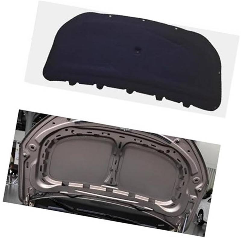 Motorhauben-Isolierpolster, Schalldichte Wärmeisolierung aus Baumwollgewebe, for VW, for Touran, 1T 2003-2015 Wärmedämmmatte(Black 2010-2015) von ASDGH