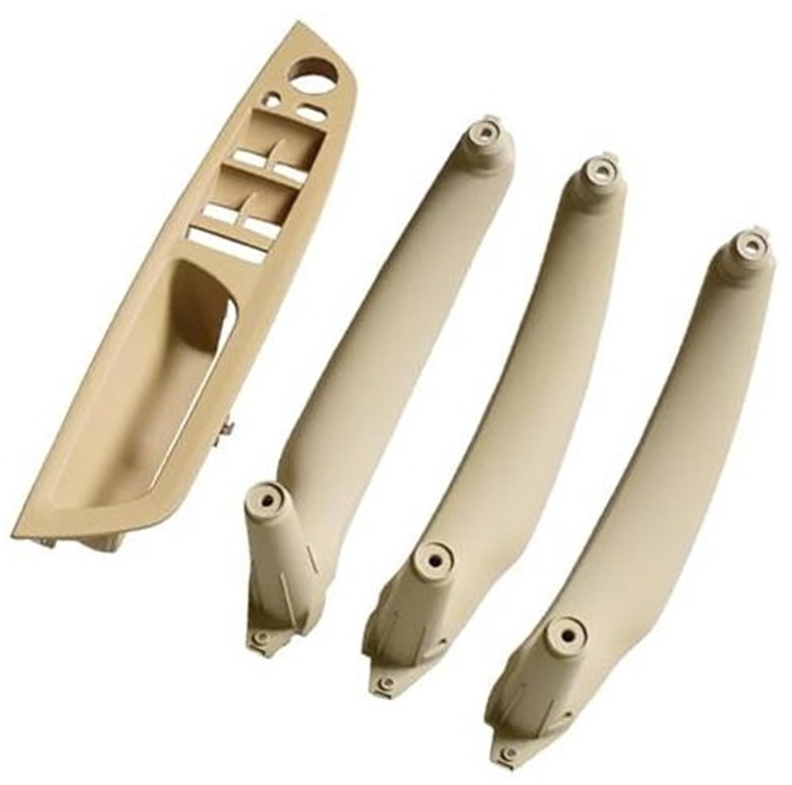 Rechts Links Innentürverkleidung Griff Pull Trim Halter Auto Innenzubehör, for, E70 X5 E71 E72 X6 SAV Auto Styling 51416969401 Innentürgriffgriff(Beige-4pcs) von ASDGH