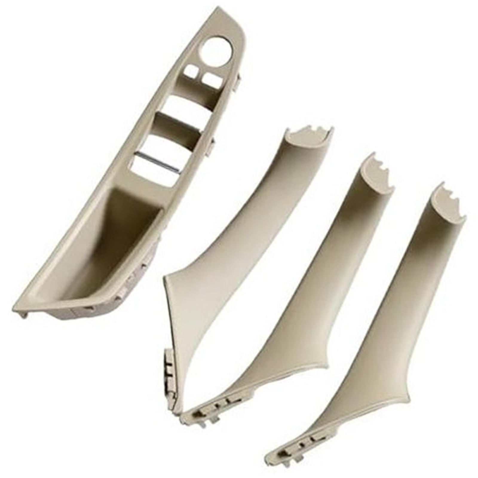 Rotbraune Innentürgriff-Armlehnen-Limousinenverkleidung, for, 5 Serie F10 F11 520i 525d 535i 550i 523i 51417225853 Innentürgriffgriff(Beige-White-4pcs) von ASDGH