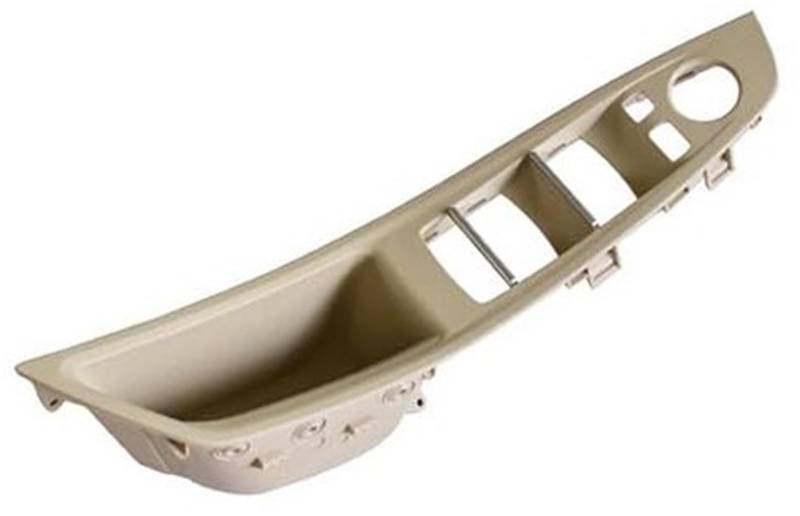 Rotbrauner LHD-Auto-Innentürgriff, for, 5er F10 F11 520d 525d 530d 535i Innenverkleidung, Zugverkleidungsabdeckung 51417225854 Innentürgriffgriff(Beige-White-Panel) von ASDGH