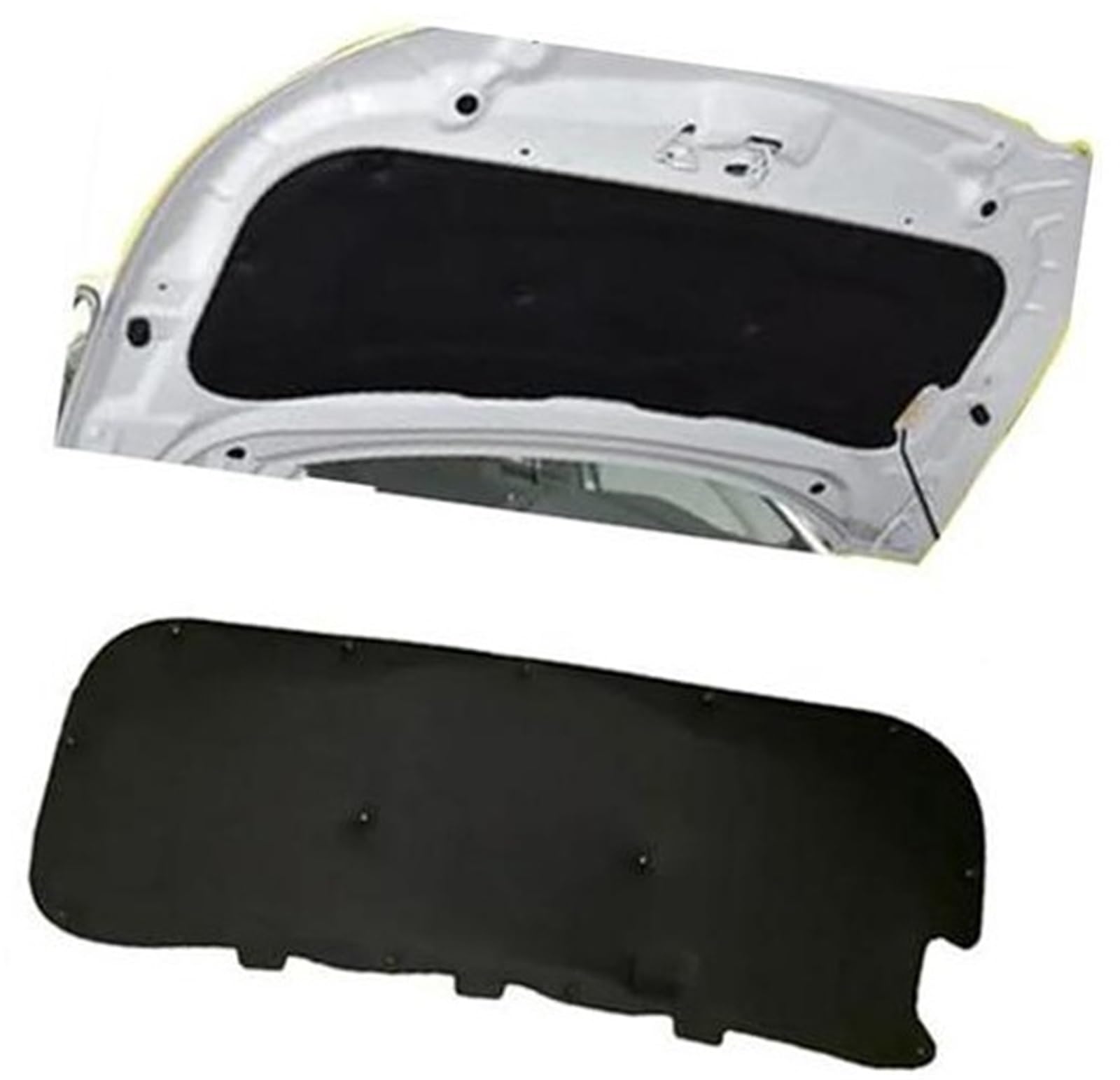 Wärme-Schallmatte, Isolierungswattepad, for Peugeot, 308 T8 T9 2012 2013 2014 2015 2016 2017 2018 2019 2020 Wärmedämmmatte(Black T9 2016-2019) von ASDGH