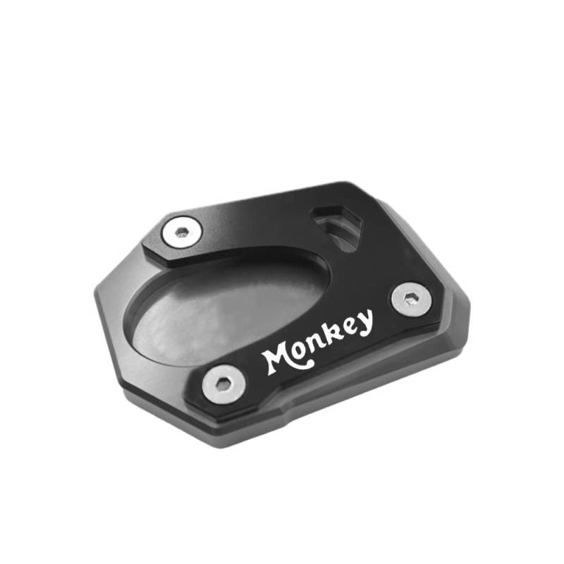 ASDRDDARF Motorrad-Seitenständerpolster Für H&ONDA Monkey 125 Monkey125 2018-2022 Motorrad CNC Kickstand Fuß Seite Stehen Verlängerung Pad Unterstützung Platte Vergrößern Stehen(Gray0) von ASDRDDARF