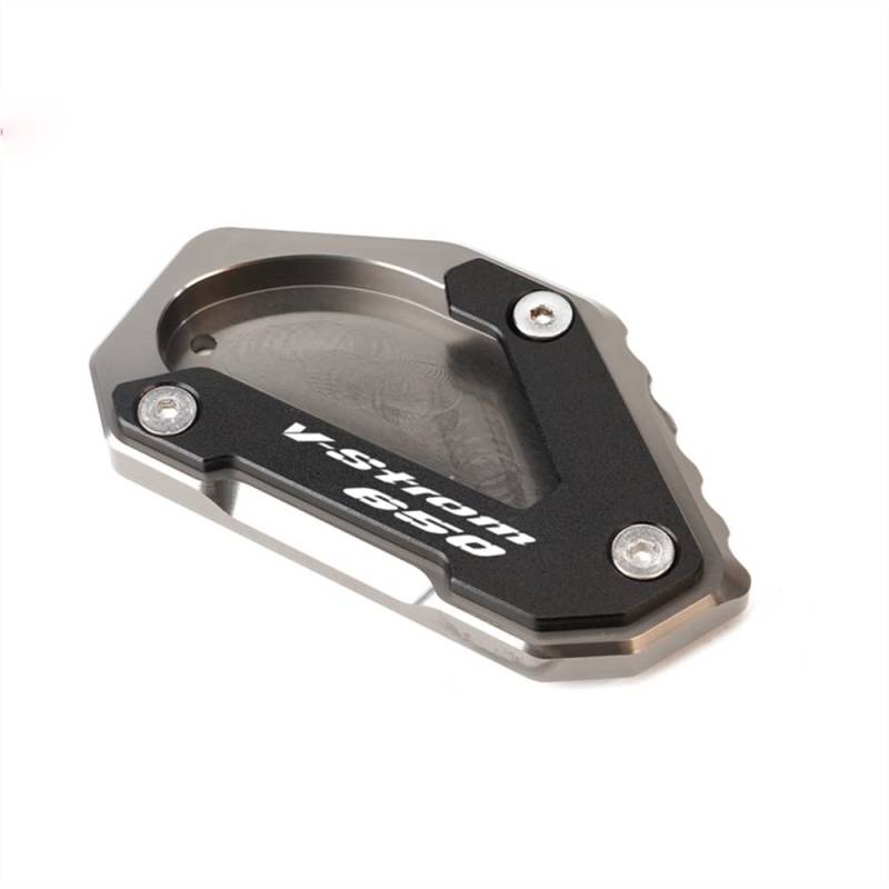 ASDRDDARF Motorrad-Seitenständerpolster Für Suzuki V-Strom 650/XT V-Strom 650 DL650 2004-2022 2021 Motorrad CNC Kickstand Fuß Seite Stehen Verlängerung Pad Unterstützung Platte(17) von ASDRDDARF