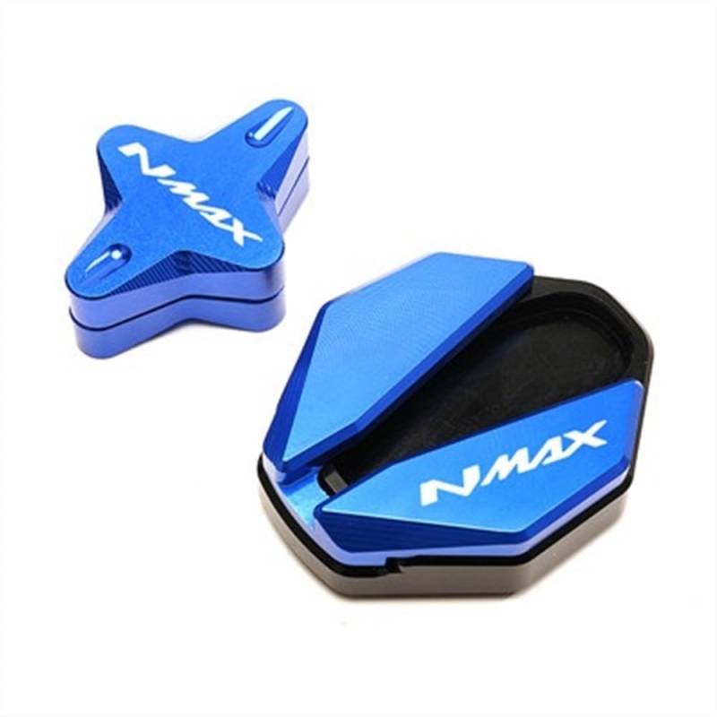 ASDRDDARF Motorrad-Seitenständerpolster Motorrad CNC Seite Stehen Verlängerung Pad & Unterstützung Ständer Hilfs Für Y&AMAHA NMAX 155 125 NMAX125 NMAX155 2020 2021 2022(29) von ASDRDDARF