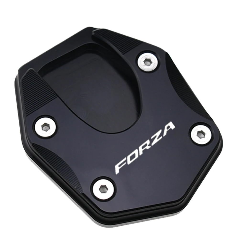 ASDRDDARF Motorrad-Seitenständerpolster Motorrad Ständer Fuß Seite Stehen Verlängerung Pad Unterstützung Platte Für H&ONDA Forza 750 FORZA750 Forza750 2020-2022(Black) von ASDRDDARF