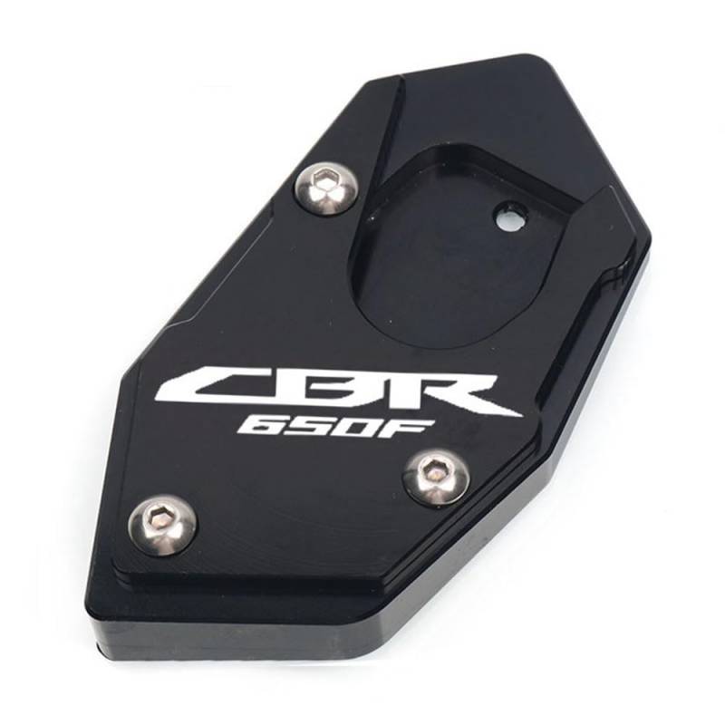 ASDRDDARF Motorrad-Seitenständerpolster Motorrad Ständer Fuß Seite Stehen Verlängerung Pad Unterstützung Platte Vergrößern Für H&ONDA CB650F CBR650F CB CBR 650F 2014-2018(CBR650F-7) von ASDRDDARF